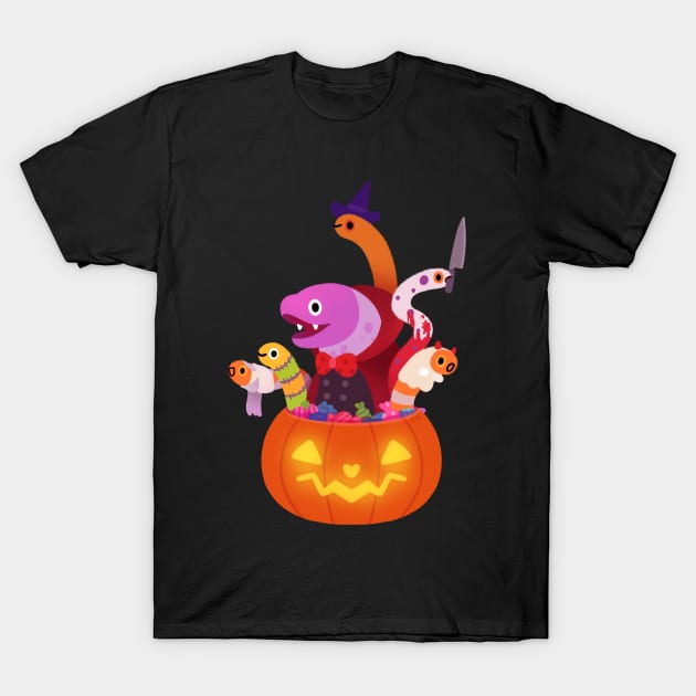 Spooky eels T-Shirt by pikaole